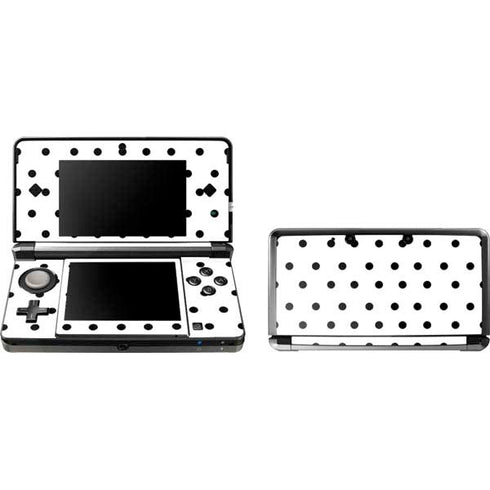 White and Black Polka Dots 3DS (2011) Skin